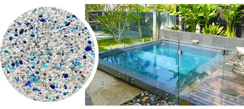 50% glass - combination pool finish