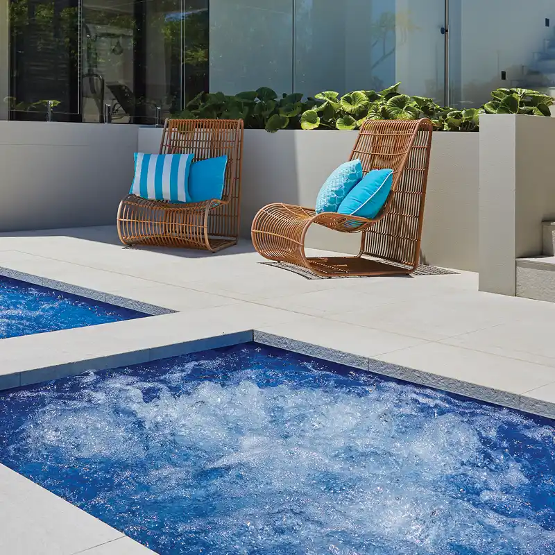 Australian Standards Certified Fibreglass Pool Quality Premium fibreglass pool and spa showcasing Australian Standards certified quality and construction
