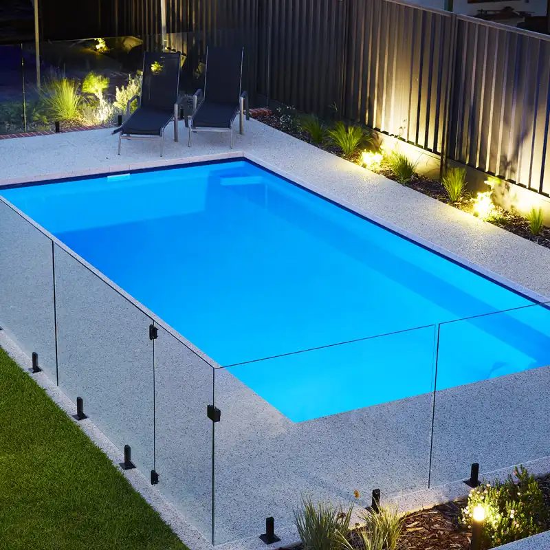 Buderim Pool Builder | Fibreglass Swimming Pool | Monsoon Pools Modern fibreglass swimming pool built by a Buderim pool builder for a Sunshine Coast home