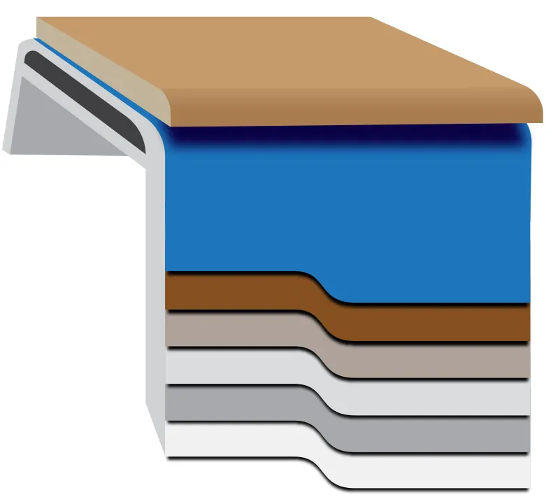 Fibreglass pool quality demonstrated through advanced six-layer pool shell construction