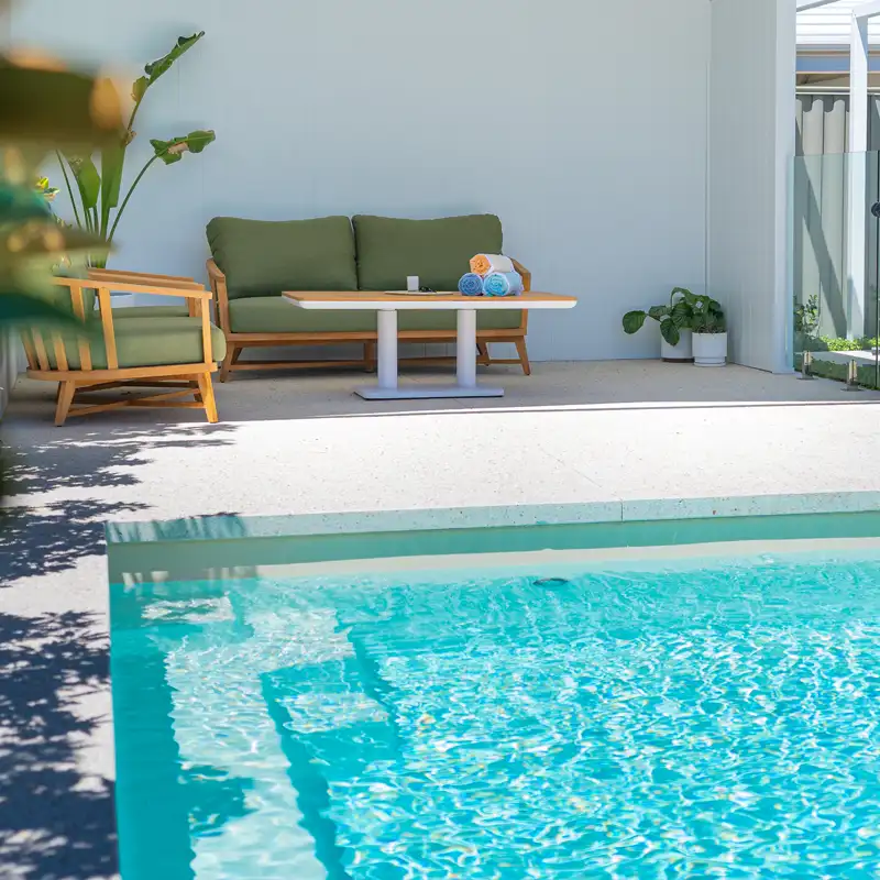 Fibreglass Pool Quality & Outdoor Living Premium fibreglass pool showcasing quality construction and contemporary outdoor living