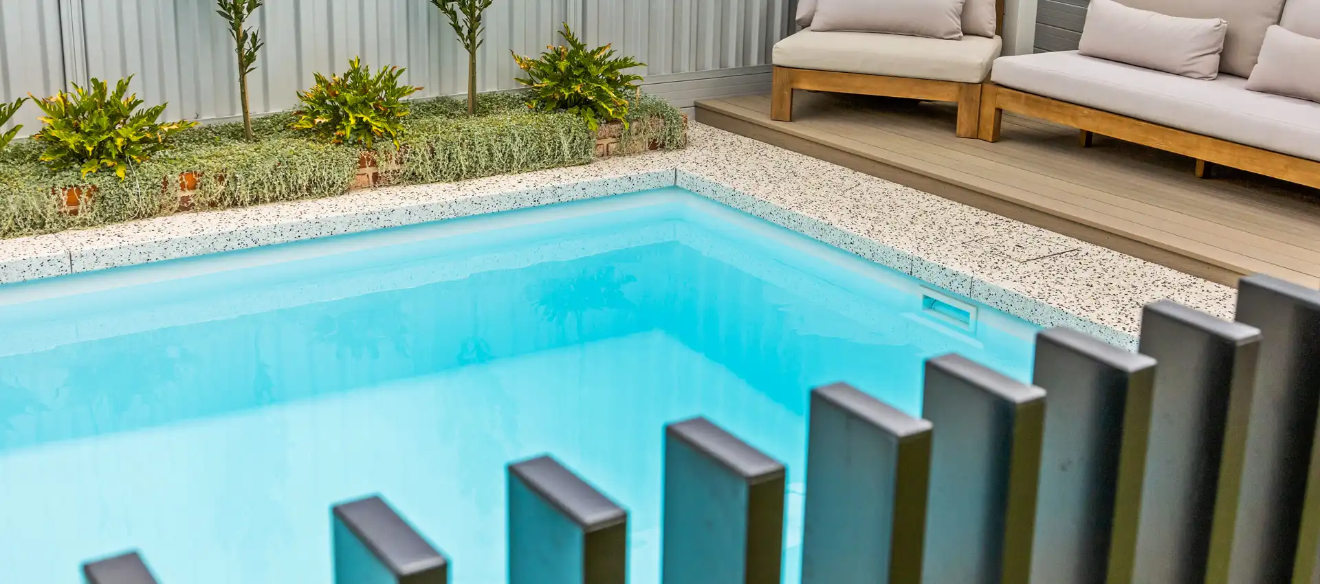 Rectangular fibreglass pool | Hampton Series | Monsoon Pools