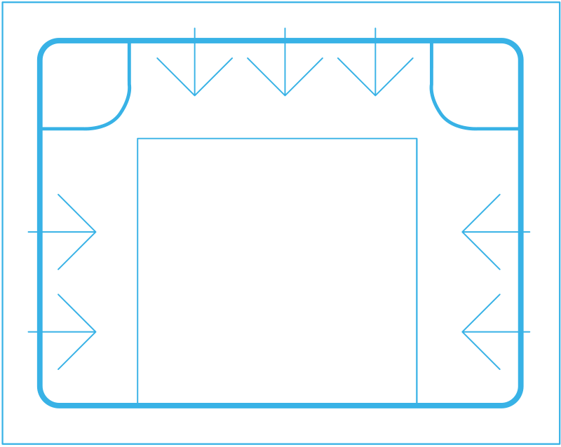 Spa Pool Layout Spa pool layout showing seating positions and jet locations