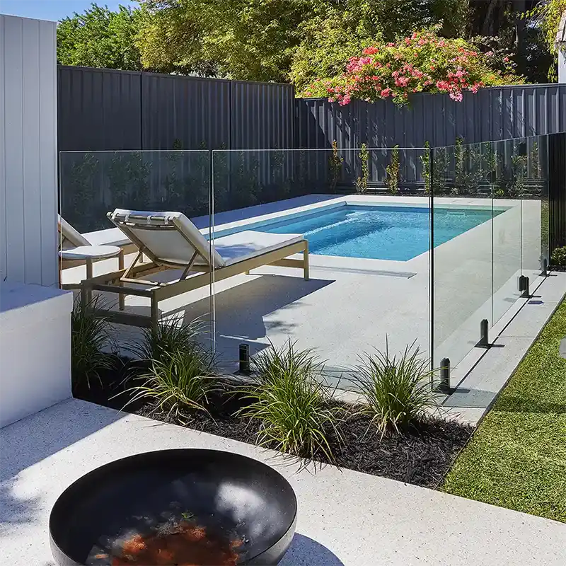 Stradbroke Series family pool in a modern Sunshine Coast backyard
